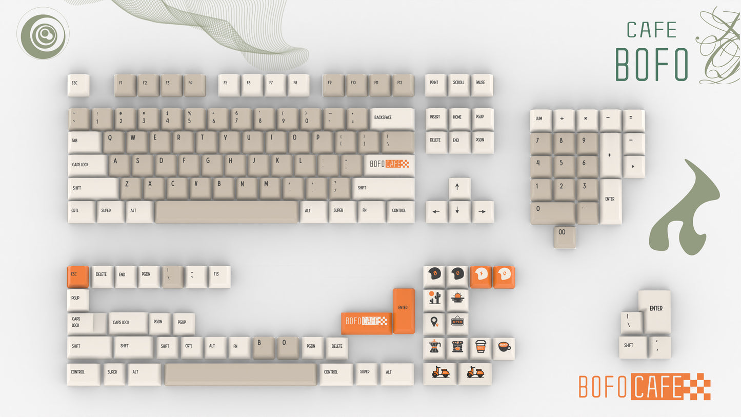 【In stock】Vividkey Bofo Cafe keycaps